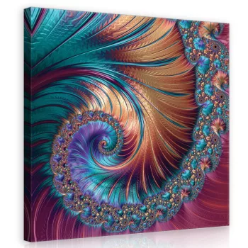 Spirál, vászonkép 40x40 cm méretben