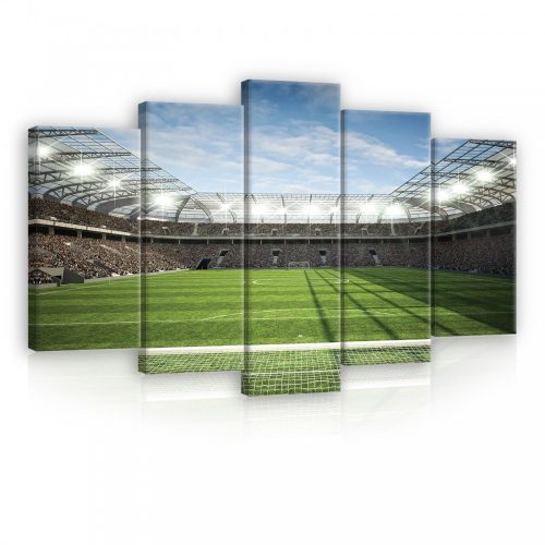 Vászonkép 5 darabos, Futball stadion 100x60 cm méretben