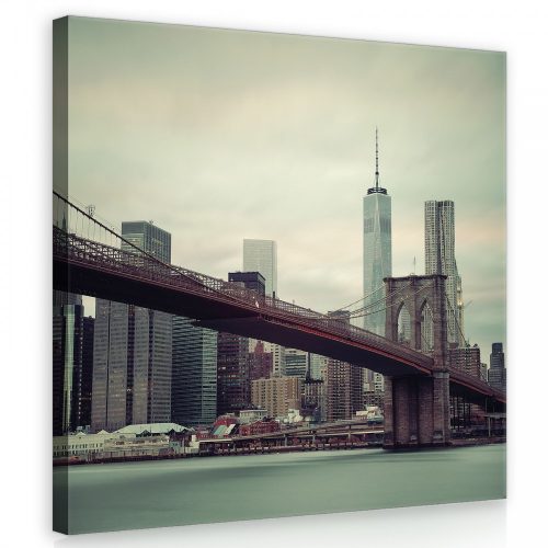 Brooklyn Bridge, vászonkép 80x80 cm méretben