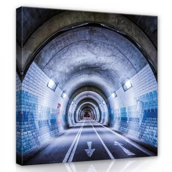 Alagút, vászonkép, 40x40 cm méretben