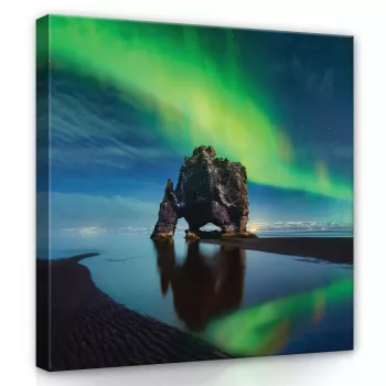 Sarki fény, vászonkép 40x40 cm méretben