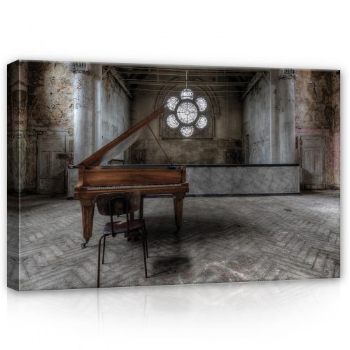 Zongora, vászonkép, 60x40 cm méretben