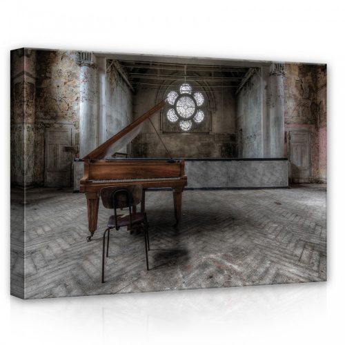 Zongora, vászonkép, 70x50 cm méretben