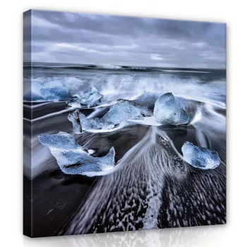 Hullámzó óceán, vászonkép 40x40 cm méretben