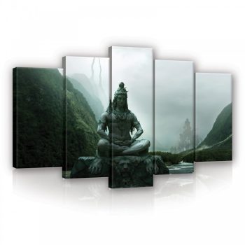 Vászonkép 5 darabos, Budha a völgyben 100x60 cm méretben