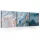 Vászonkép 3 darabos, Kék absztrakt, 3 db 25x25 cm méret