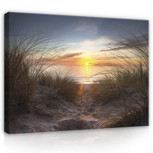 Vászonkép, Napkelte a tengerparton, 60x40 cm méretben