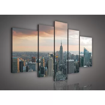 Vászonkép, 5 darabos, New York 170x100 cm méretben