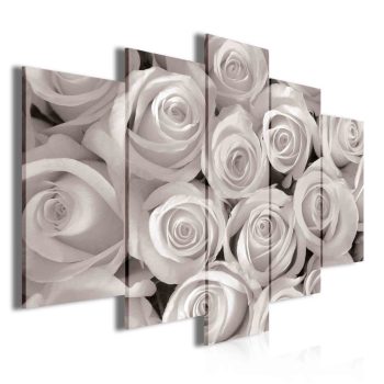 Vászonkép 5 darabos, Rózsák 100x60 cm méretben
