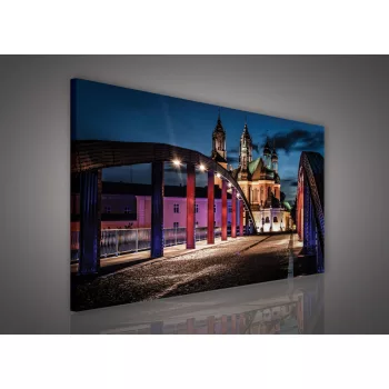 Vászonkép, Éjszakai város, 60x40 cm méretben