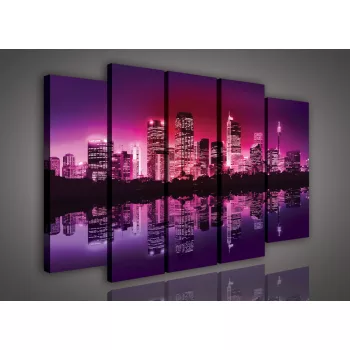 Vászonkép, 5 darabos New York 150x100 cm méretben