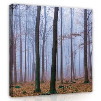 Őszi erdő, vászonkép 40x40 cm méretben