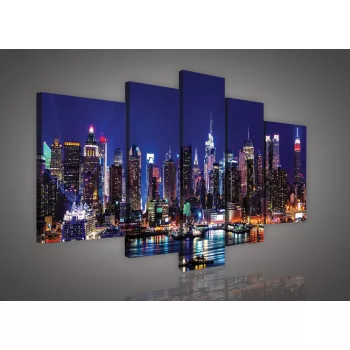 Vászonkép, 5 darabos, New Jersey 170x100 cm méretben
