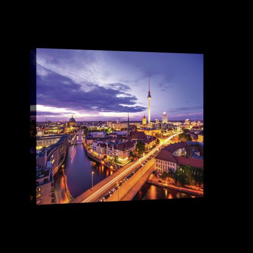 Berlin este, vászonkép, 60x40 cm méretben
