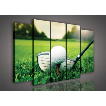 Vászonkép, 5 darabos Golf 150x100 cm méretben