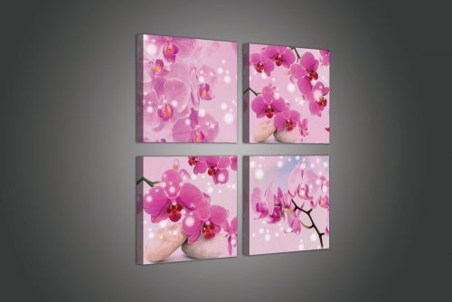 Vászonkép 4 darabos, Cseresznyevirág 50x50 cm méretben