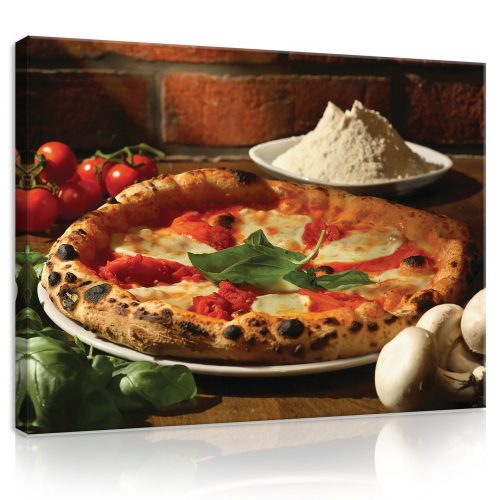 Vászonkép, Pizza, 100x75 cm méretben