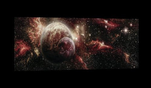 Universum, vászonkép, 145x45 cm méretben