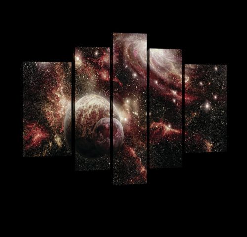 Vászonkép, 5 darabos, Galaxis 170x100 cm méretben