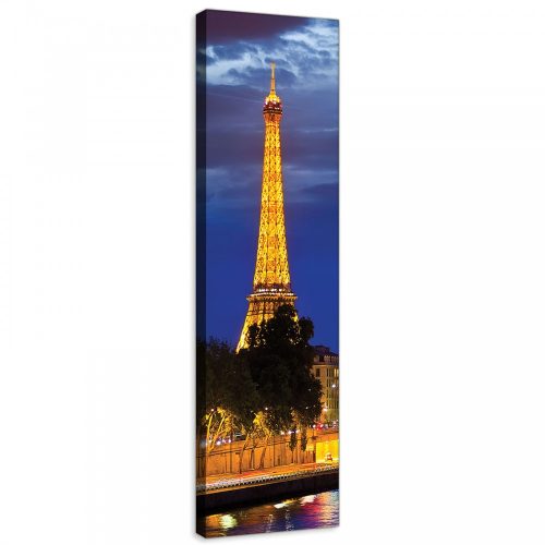 Eiffel torony vászonkép, 45x145 cm méretben