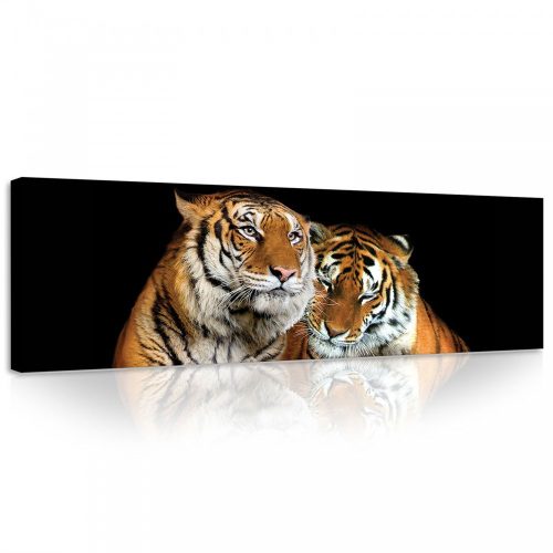 Tigrisek, vászonkép, 145x45 cm méretben