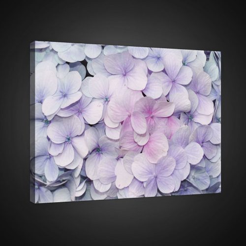 Vászonkép, Kis lila virágok, 60x40 cm méretben