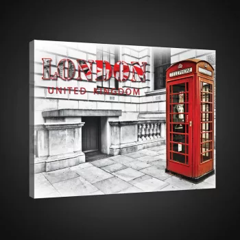 Vászonkép, London, 60x40 cm méretben