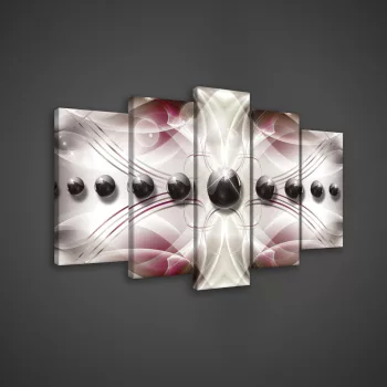 Vászonkép 5 darabos, Absztrakt 100x60 cm méretben