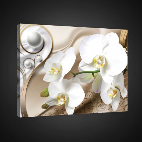 Vászonkép, Orchidea design, 100x75 cm méretben