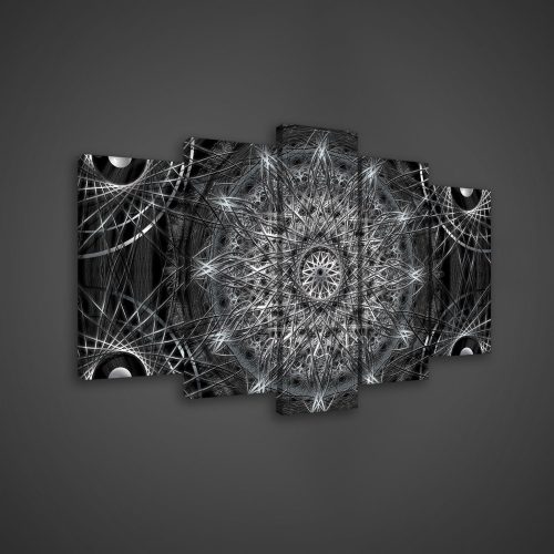 Vászonkép 5 darabos, Mandala 100x60 cm méretben