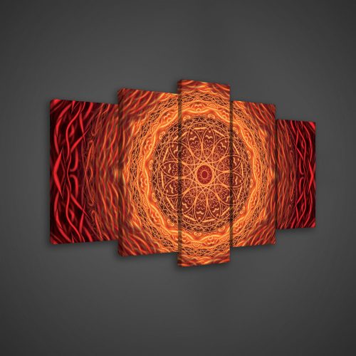 Vászonkép 5 darabos, Mandala 100x60 cm méretben