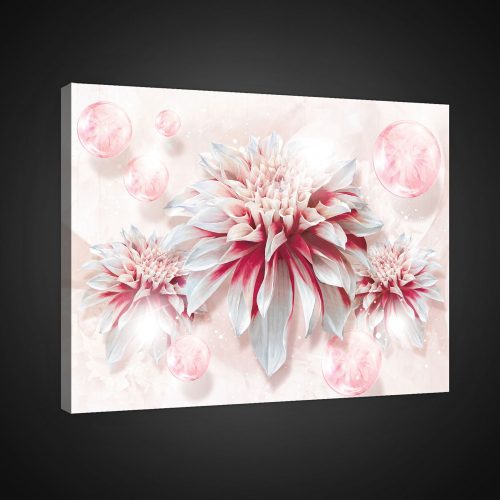 Vászonkép, Rózsaszín virág, 60x40 cm méretben