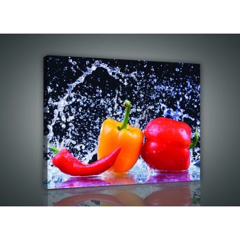 Vászonkép, Paprikák 80x60 cm méretben