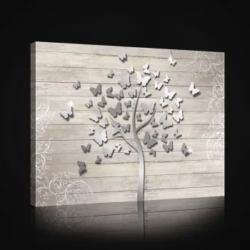 Vászonkép, Pillangófa motívum 80x60 cm méretben