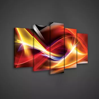 Vászonkép 5 darabos, Absztrakt 100x60 cm méretben