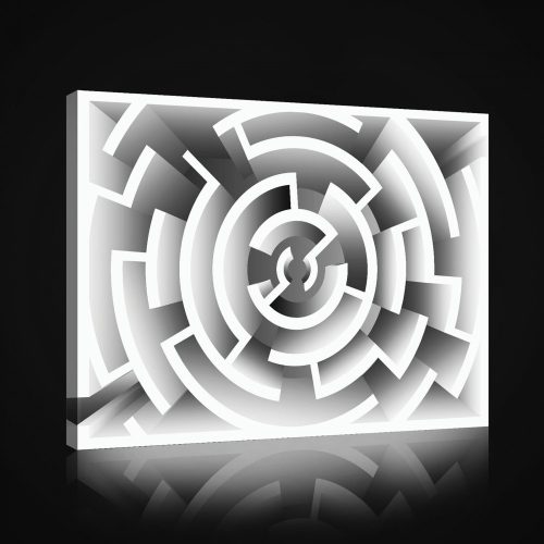 Vászonkép, Kör labirintus, 100x75 cm méretben
