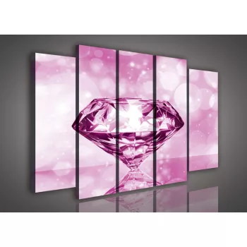 Vászonkép, 5 darabos Gyémánt 150x100 cm méretben