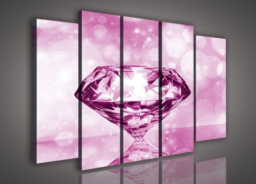 Vászonkép, 5 darabos Gyémánt 150x100 cm méretben