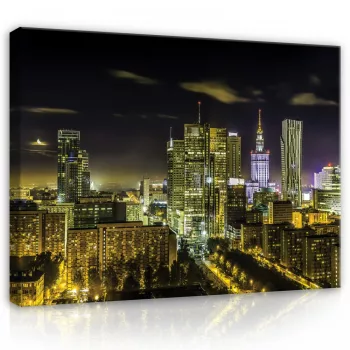 Vászonkép, Varsó, 60x40 cm méretben