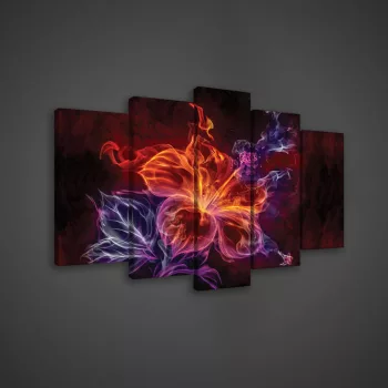 Vászonkép 5 darabos, Liliom 100x60 cm méretben