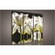 Fehér tulipánok, 3 darabos vászonkép, 90x80 cm méretben