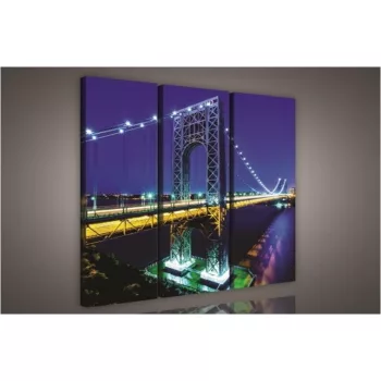 Híd, 3 darabos vászonkép, 90x80 cm méretben