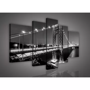 Vászonkép, 5 darabos, Híd 170x100 cm méretben