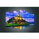 Vászonkép 5 darabos, Mont Saint-Michael kastély, Franciaország 100x60 cm méretben