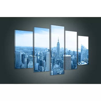 Vászonkép 5 darabos, New York 100x60 cm méretben