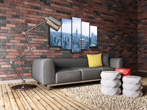 Vászonkép 5 darabos, New York 100x60 cm méretben