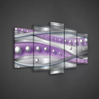 Vászonkép 5 darabos, Absztrakt 100x60 cm méretben