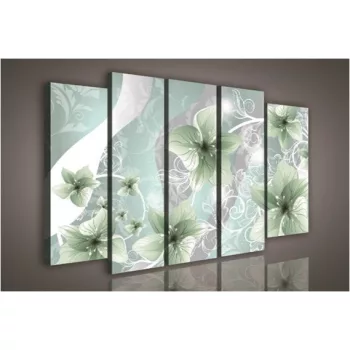 Vászonkép, 5 darabos Liliom minta 150x100 cm méretben