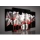Vászonkép, 5 darabos Tulipánok 150x100 cm méretben