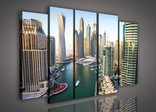 Vászonkép, 5 darabos Dubai 150x100 cm méretben
